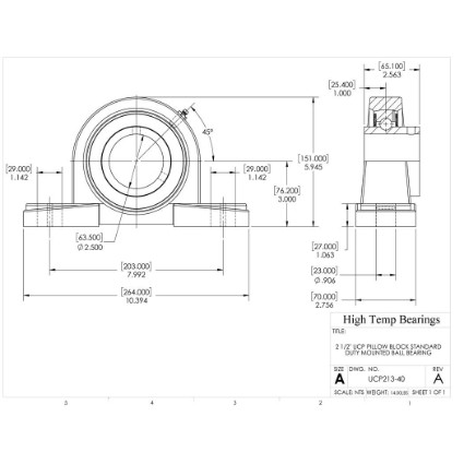 Picture of 2-1/2" Set Screw Mounted Pillow Block Bearing