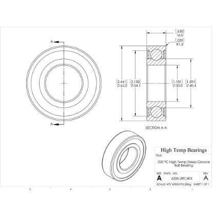 6206 deals bearing dimensions