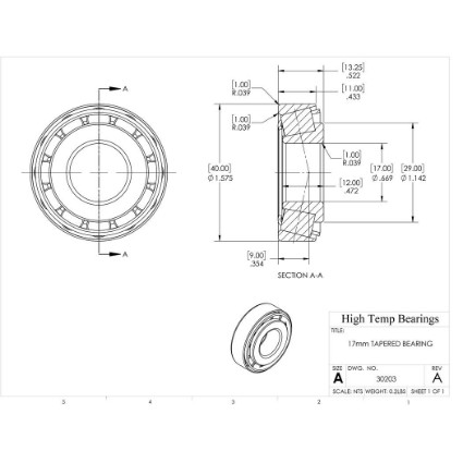 Picture of 17mm Tapered Bearing
