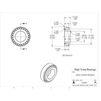 Picture of 28mm Tapered Bearing