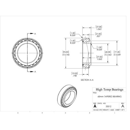 Picture of 60mm Tapered Bearing