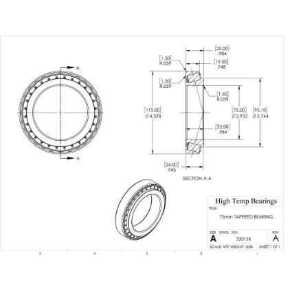 75mm Tapered Bearing
