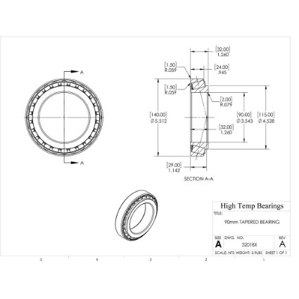 Picture of 90mm Tapered Bearing