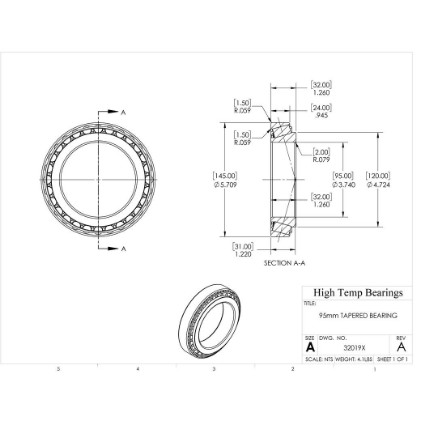 Picture of 95mm Tapered Bearing