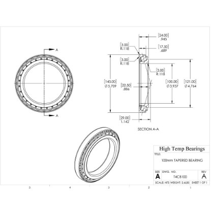 Picture of 100mm Tapered Bearing T4CB100