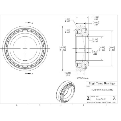 Picture of 1-1/16" Tapered Bearing