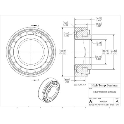 Picture of 2-1/8" Tapered Bearing