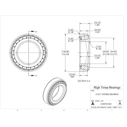 Picture of 2-3/4" Tapered Bearing