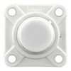 Picture of IP69K Plastic 4 Bolt Flange Mounted Food Safe Bearing with End Cap