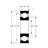 Picture of Open Stainless Steel Deep Groove Ball Bearing