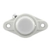 Picture of Plastic 2 Bolt Flange Food Grade Bearing with End Cap