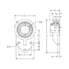 Picture of Stainless Steel 3 Bolt Bracket Food Grade Bearing