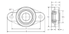 Picture of Split 2-Bolt Flange NT600 Composite Sleeve Bearing