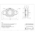 Picture of 2-1/2" 500 °F PTFE 2 Bolt Flange Bearing