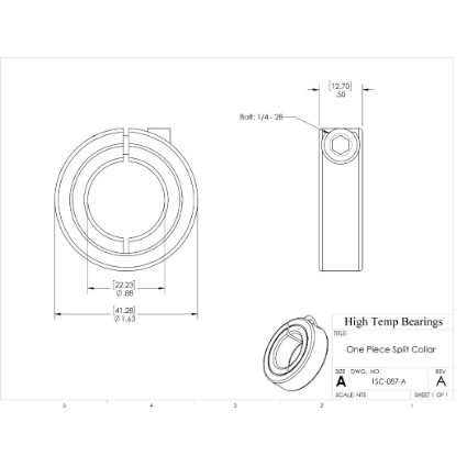 Picture of 7/8" Clamping Aluminum Steel Shaft Collar