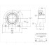 Picture of 1-15/16"Narrow Setscrew Locking Tap Base Mounted Bearing