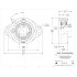 Picture of 3/4"Light Duty Setscrew Locking 2 Bolt Flange Mounted Bearing