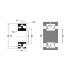 Picture of Stamped Steel Cage Double Row Cylindrical Bore Spherical Roller Bearing