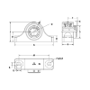 Picture of High Temperature Type E 2 Bolt Pillow Block